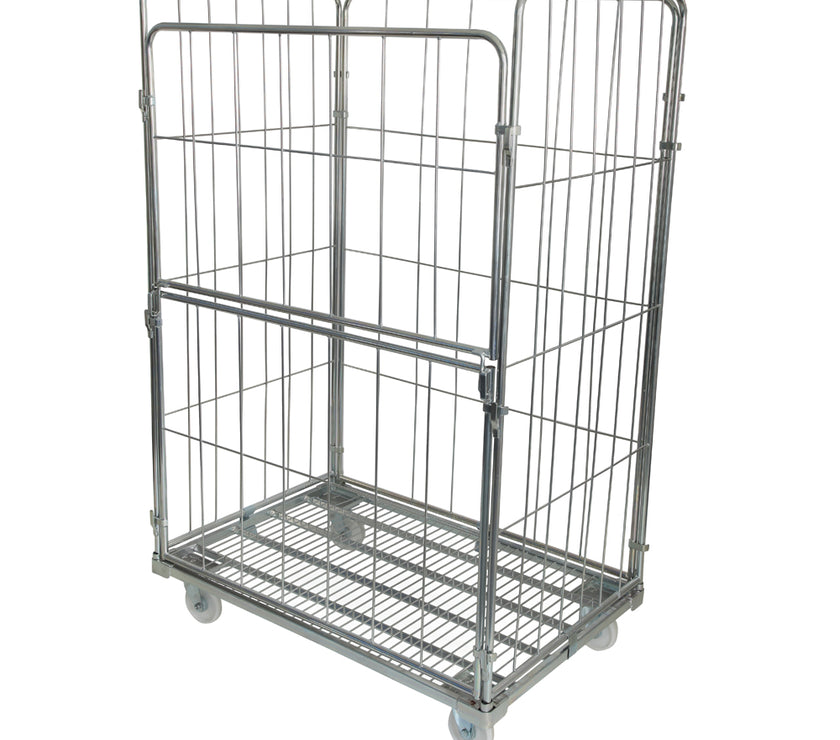 4-heks rolcontainer met stalen bodem (1200x800x1820)
