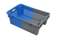Nestbare stapelbak 70% (600x400x200) geventileerd