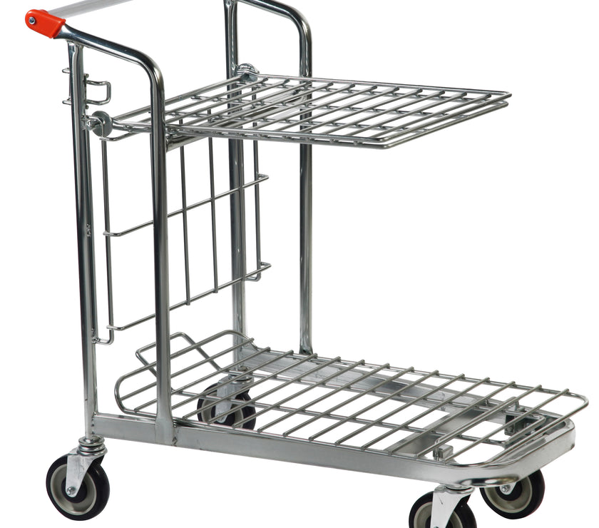 Stockwagen (550x900x940) nestbaar met inklapbaar tablet