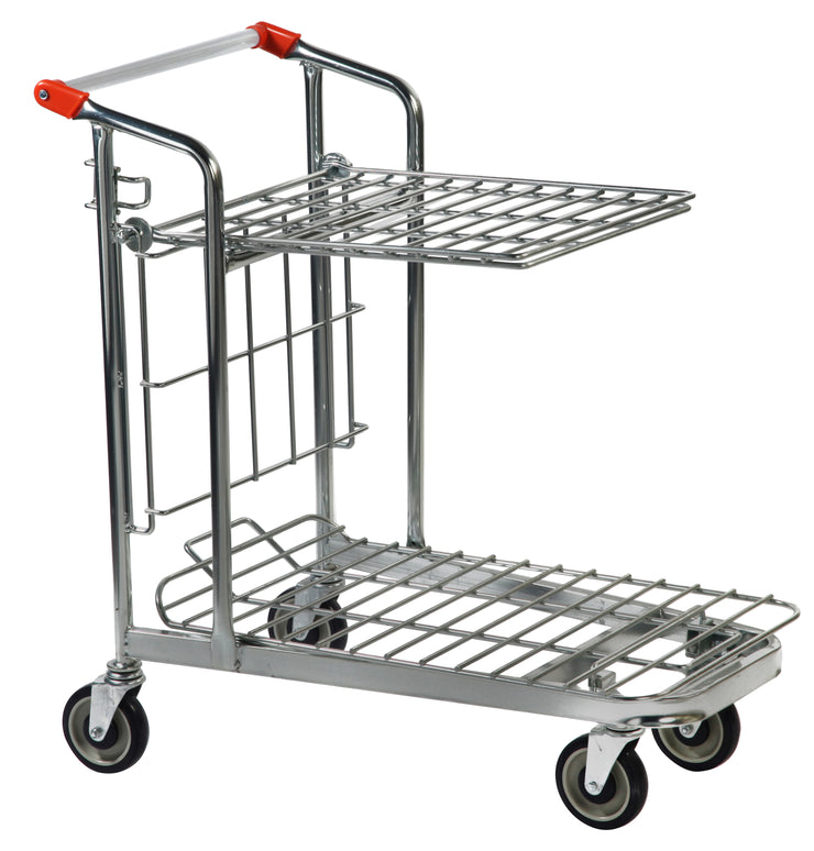 Stockwagen (550x900x940) nestbaar met inklapbaar tablet