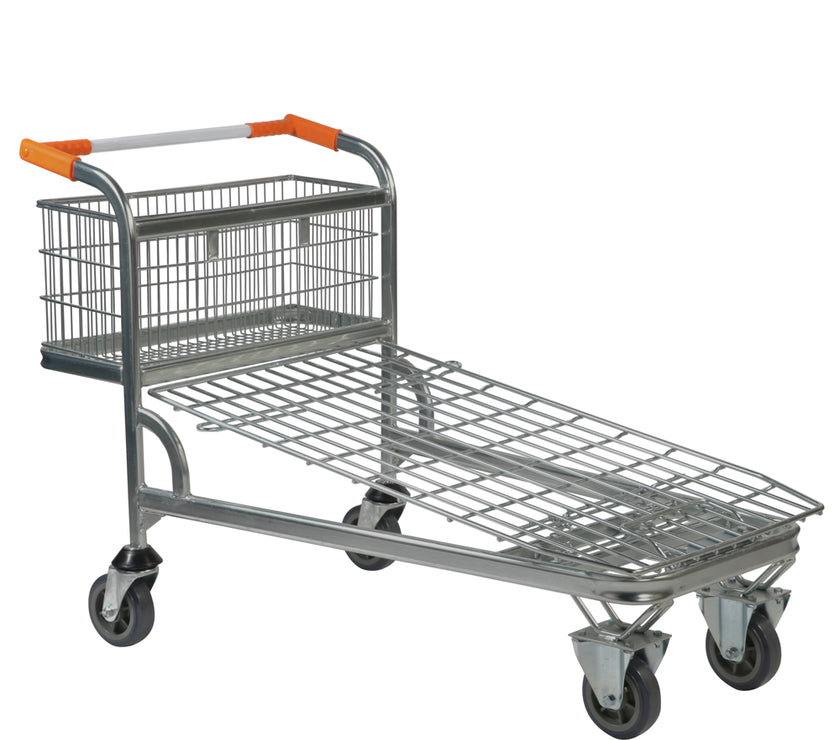 Cash & Carry wagen (730x1495x920) nestbaar met vaste mand