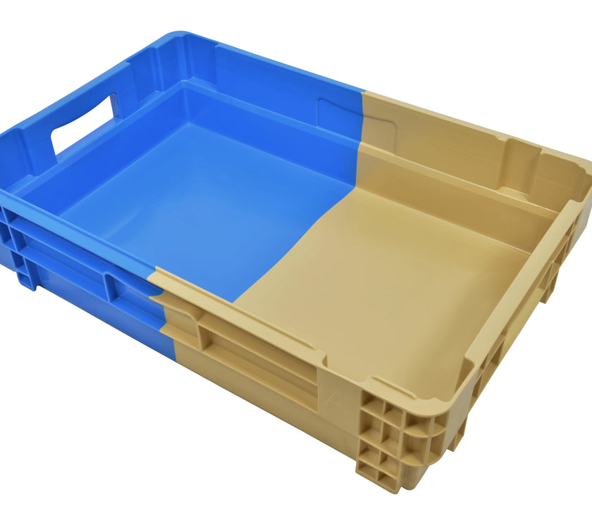 Nestbare stapelbak 50% (600x400x143) gesloten