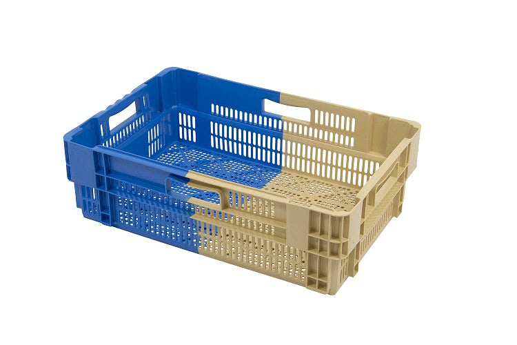 Nestbare stapelbak 50% (600x400x187) geventileerd