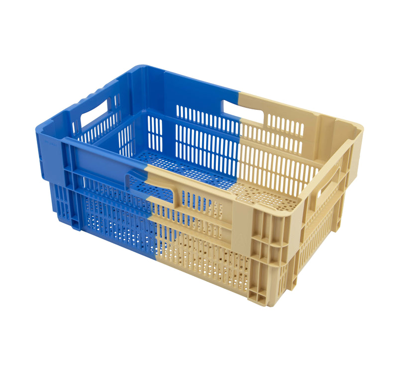 Nestbare stapelbak 50% (600x400x245) geventileerd