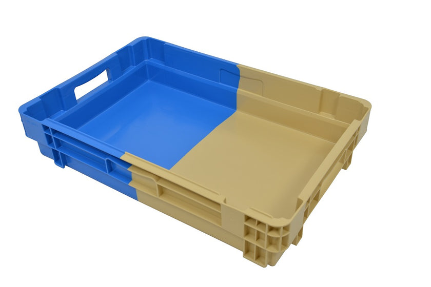 Nestbare stapelbak 50% (600x400x123) gesloten