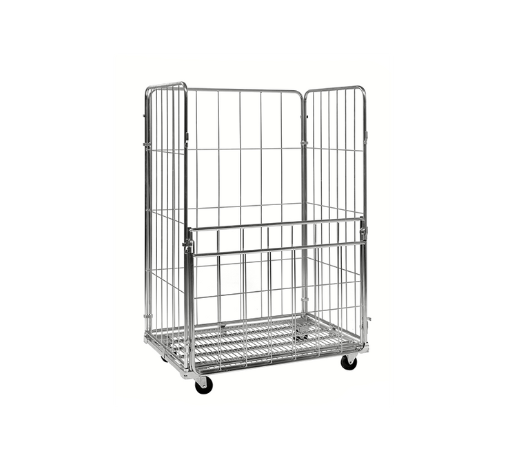 4-heks rolcontainer met stalen bodem (1200x800x1800)