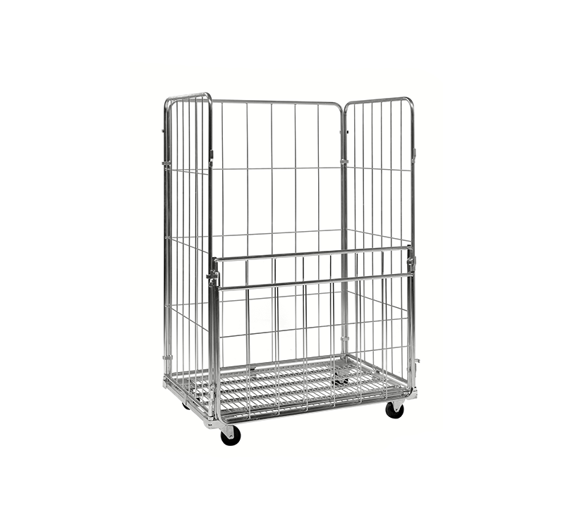 4-heks rolcontainer met stalen bodem (1200x800x1800)