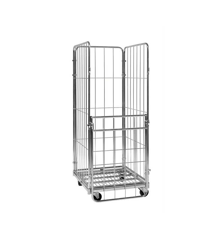 4-heks rolcontainer met stalen bodem (720x800x1800)