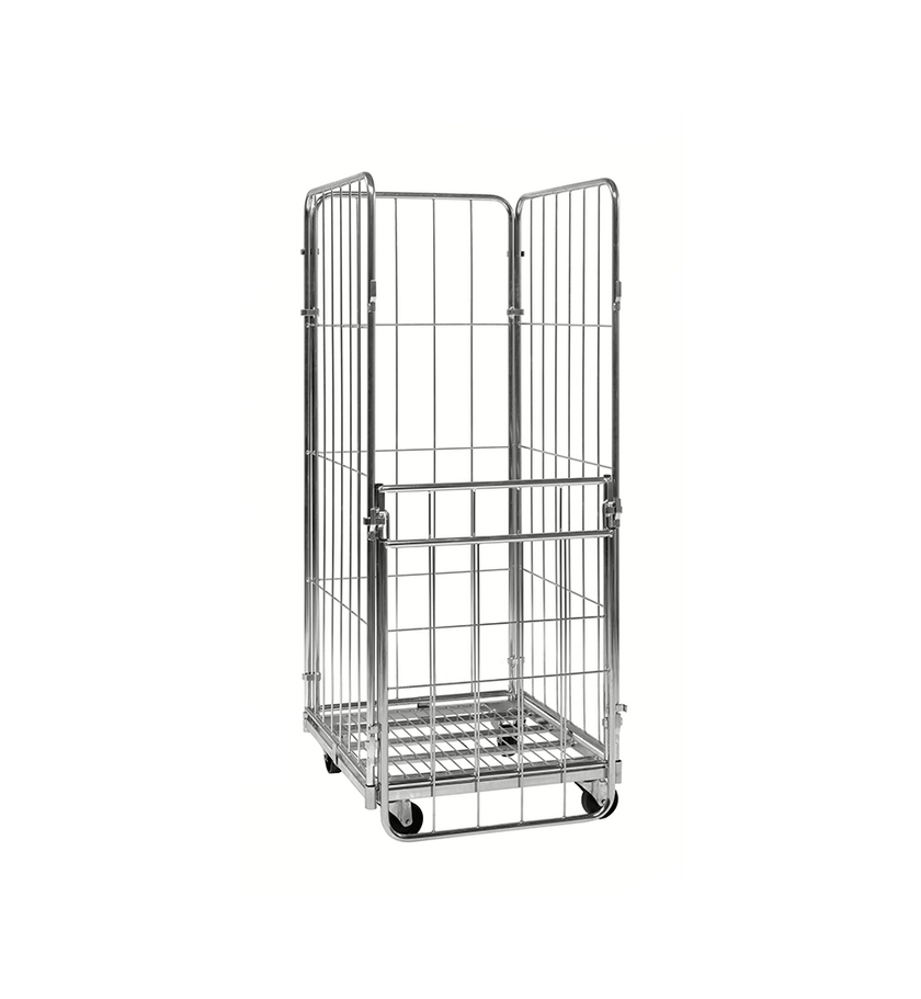 4-heks rolcontainer met stalen bodem (720x800x1800)